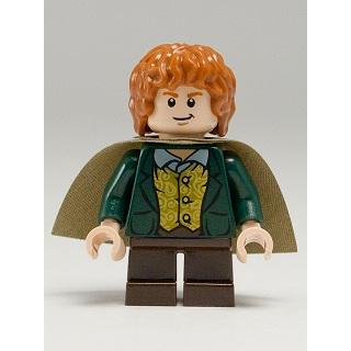 Meriadoc Brandybuck (Merry) - Dark Green Jacket Dark Orange Hair - Minifigure - New