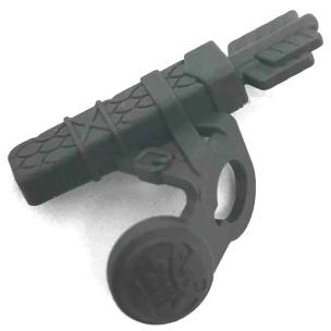 Minifigure Arrow Quiver with 3 Arrows and Shoulder Armor - Part - 35137 - Pearl Dark Gray - used - Qty:1