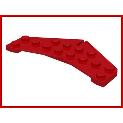 Wedge Plate 4 x 8 Tail - Part - 3474 - Red - used - Qty:1