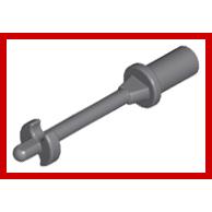 Minifigure Utensil Ski Pole 3L with Handle Stop Ring and Side Stops - Part - 90540 - Sand Green - new - Qty:7