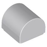 Slope Curved 1 x 1 x 2/3 Double - Part - 49307 - Dark Tan - new - Qty:1