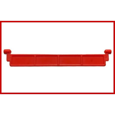 Garage Roller Door Section without Handle - Part - 4218 - Red - used - Qty:5