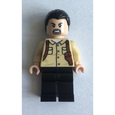 Vic Hoskins - Black Hair - Minifigure - Used
