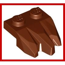 Plate Modified 1 x 2 with 3 Claws / Rock Fingers - Part - 27261 - Bright Light Blue - new - Qty:2