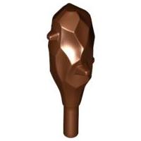 Minifigure Weapon Club with Spikes - Small - Part - 88001 - Reddish Brown - used - Qty:1