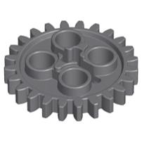 Technic Gear 24 Tooth with 1 Axle Hole - Part - 3648 - Dark Bluish Gray - used - Qty:3