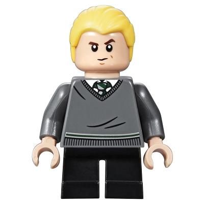 Draco Malfoy - Slytherin Sweater Black Short Legs - Minifigure