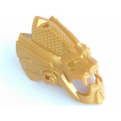 Hero Factory Mask Lion (Rocka) - Part - 92224 - Pearl Gold - used - Qty:1