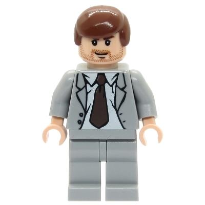 Indiana Jones - Light Bluish Gray Suit - Minifigure - Used