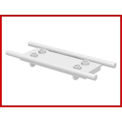 Minifigure Utensil Stretcher - Part - 4714 - White - used - Qty:3
