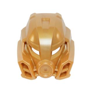 Bionicle Mask of Stone - Part - 19082 - Pearl Gold - used - Qty:1