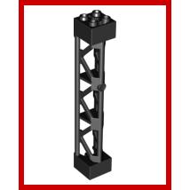 Support 2 x 2 x 10 Girder Triangular Vertical - Type 4 - 3 Posts 3 Sections - Part - 95347 - Black - used - Qty:2