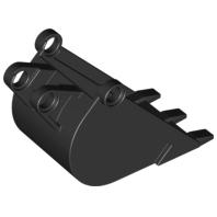 Technic Digger Bucket 4 x 4 x 9 with 3 Teeth - Part - 2950 - Black - used - Qty:1