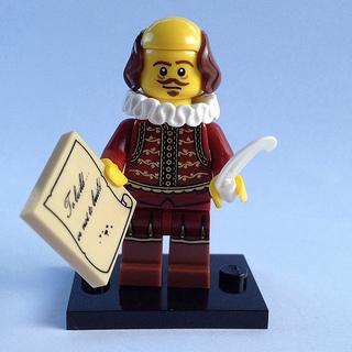 William Shakespeare The LEGO Movie (Complete Set with Stand and Accessories) - coltlm-8 - Set - New