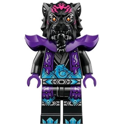 Lord Ras - Dark Pink Markings Dark Purple Robe and Shoulder Armor - Minifigure