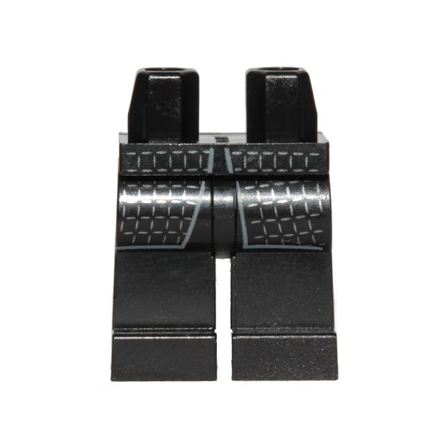 Hips and Legs with Square Graph Pattern - Part - 970c00pb0790 - Black - used - Qty:1