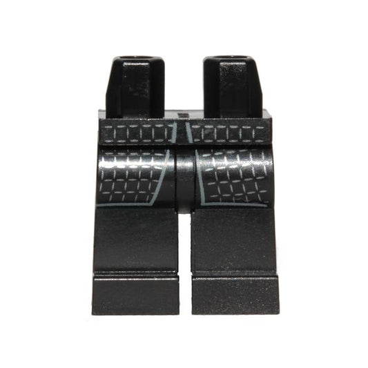 Hips and Legs with Square Graph Pattern - Part - 970c00pb0790 - Black - used - Qty:1