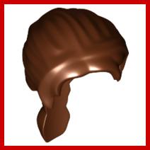 Mini Doll Hair Friends Long with Ponytail French Braided - Part - 11605 - Reddish Brown - used - Qty:1