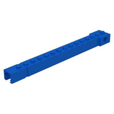 Crane Arm Outside Wide with End Notch - Part - 2350b - Blue - used - Qty:1