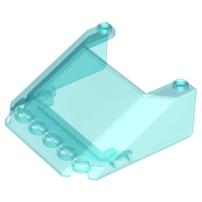 Windscreen 6 x 6 x 2 with 2 Studs on Top - Part - 28782 - Trans-Light Blue - used - Qty:1