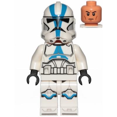 Clone Trooper 501st Legion (Phase 2) - White Arms Nougat Head - Minifigure