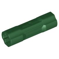 Technic Axle Connector 3L - Part - 26287 - Dark Green - used - Qty:11