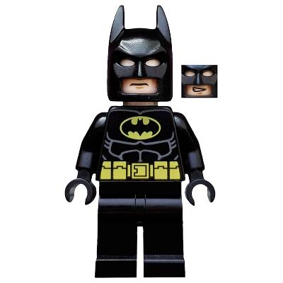 Batman - Black Suit with Yellow Belt and Crest (Type 2 Cowl no Cape) - Minifigure - New