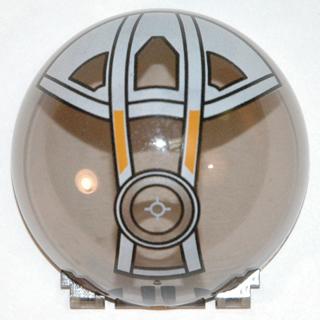 Windscreen 6 x 6 x 3 Canopy Dome Half Sphere with Hinge and Set 7163 Pattern - Part - 30083pb01 - Trans-Brown - used - Qty:1