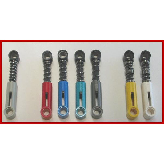 Technic Shock Absorber 6.5L with Black Piston Rod (Undetermined Type) - Part - 731c01 - Light Gray - used - Qty:1