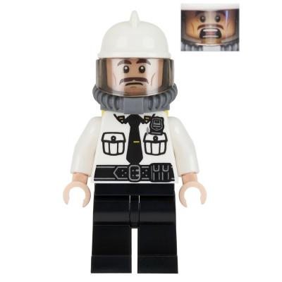 Security Guard Fire Helmet - Minifigure - New