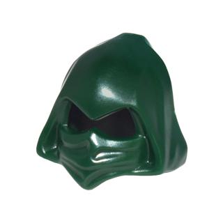 Minifigure Headgear Hood Cowl Pointed with Eye Holes - Part - 26079 - Dark Green - used - Qty:1