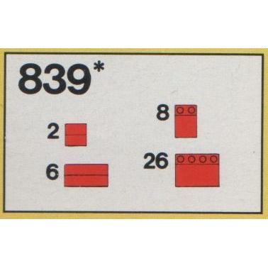 Red Roof Bricks Parts Pack 33 degrees - Set - 839-1