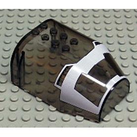 Windscreen 8 x 6 x 3 Curved Top Angled Canopy with Life on Mars Pattern - Part - 30485pb02 - Trans-Brown - used - Qty:1