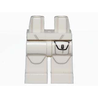 Hips and Legs with Pocket on Left Leg Pattern - Part - 970c00pb0403 - White - used - Qty:1