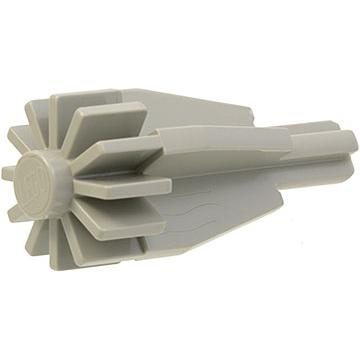 Engine Smooth Large Center with Fan/Gear and Axle End - Part - 4869 - Light Gray - used - Qty:4