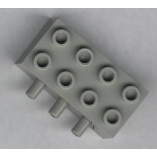 Pneumatic Distribution Block 2 x 4 with Non-return Valve - Part - 4692 - Light Gray - used - Qty:1