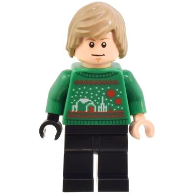 Luke Skywalker - Holiday Sweater - Minifigure - Used