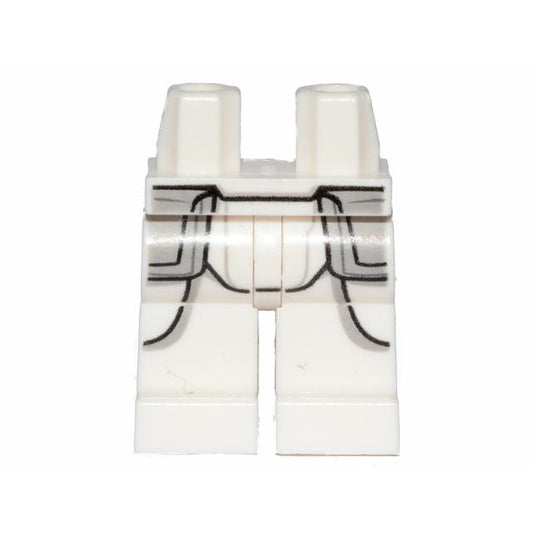 Hips and Legs with SW Snowtrooper Armor Pattern - Part - 970c00pb0958 - White - used - Qty:1