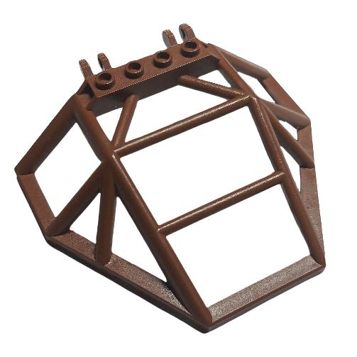 Windscreen 10 x 14 x 2 2/3 Roll Cage - Part - 30298 - Brown - used - Qty:2