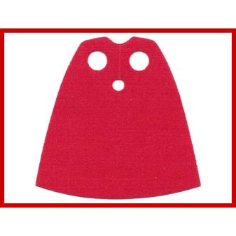 Minifigure Cape Cloth Standard - Traditional Starched Fabric - 4.0cm Height - Part - 522 - Sand Red - used - Qty:1