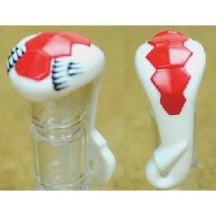 Minifigure Headgear Hood and Tail with Red and Black Scales Pattern - Part - 98151pb01 - White - used - Qty:1