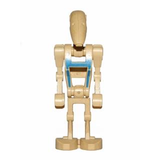 Battle Droid Pilot - Tan Torso with Blue Insignia Angled Arms - Minifigure - Used