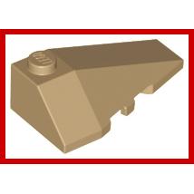 Wedge 4 x 2 Triple Right - Part - 43711 - Bright Light Blue - new - Qty:1