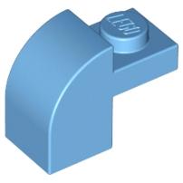 Slope Curved 2 x 1 x 1 1/3 with Recessed Stud - Part - 6091 - Red - new - Qty:16