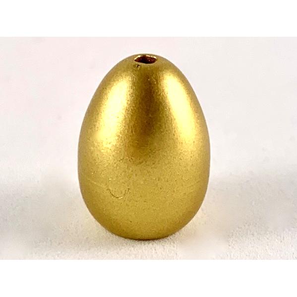 Egg with Small Pin Hole - Part - 24946 - Metallic Gold - used - Qty:1