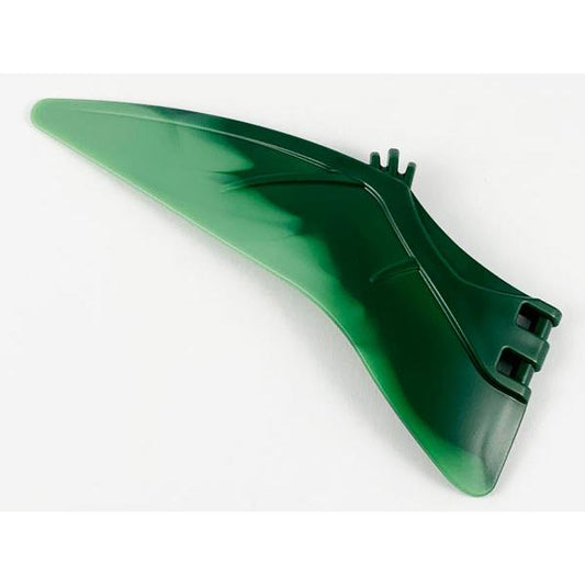 Dinosaur Wing Pteranodon - Left with Marbled Sand Green Edge Pattern - Part - 98088pb05 - Dark Green - used - Qty:3