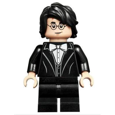 Harry Potter - Black Suit White Bow Tie Medium Legs - Minifigure - New