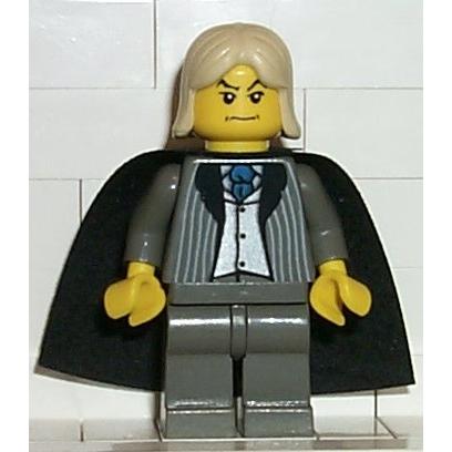 Lucius Malfoy - Dark Gray Suit - Minifigure - Used