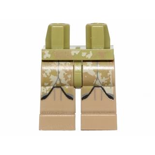 Hips and Dark Tan Legs with SW Clone Trooper Camouflage Pattern - Part - 970c69pb13 - Olive Green - used - Qty:1
