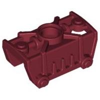 Bionicle Toa Metru Knee Cover - Part - 47299 - Dark Red - used - Qty:1